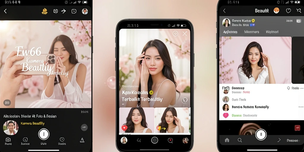 Tampilan antarmuka FW66 yang menarik dan user-friendly untuk Kamera Beautify.