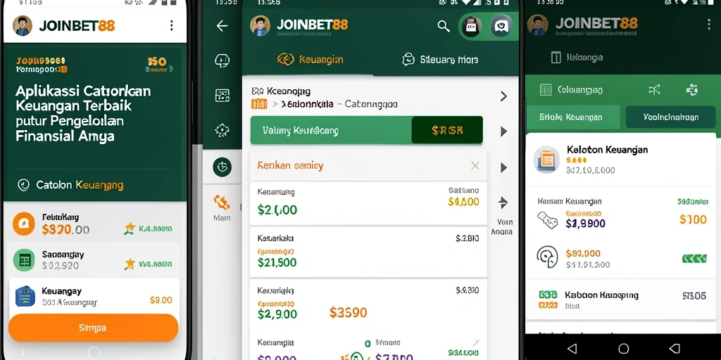 Tampilan antarmuka JOINBET88 yang sederhana dan efisien untuk catatan keuangan.