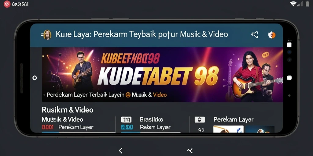Tampilan antarmuka KUDETABET98 yang ramah pengguna untuk Perekam Layar.